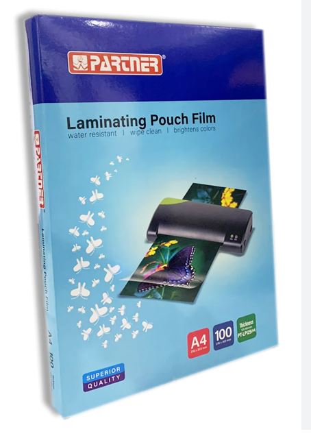 PARTNER A4 LAMINATION POUCH 100PC