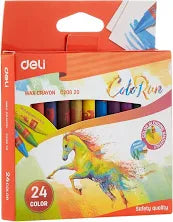 DELI WAX CRAYON C208 20 24 COLOR