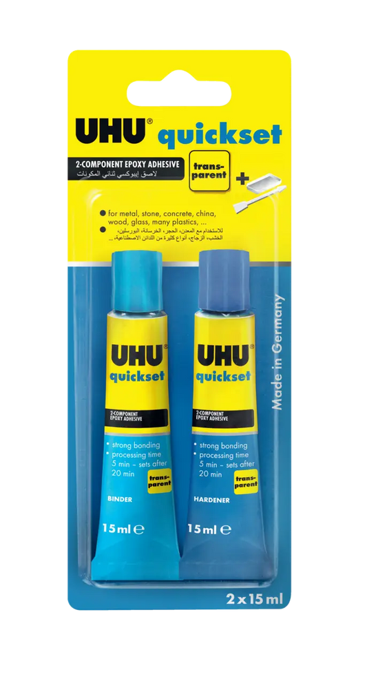 QUICK SET GLUE 2 X 15 ML BLISTER-AN.40608