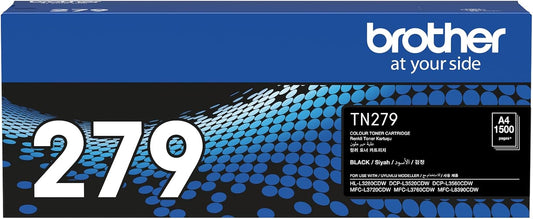 Brother Genuine TN279BK Standard Yield Black Ink Printer Toner Cartridge, Prints up to 1,500 pages