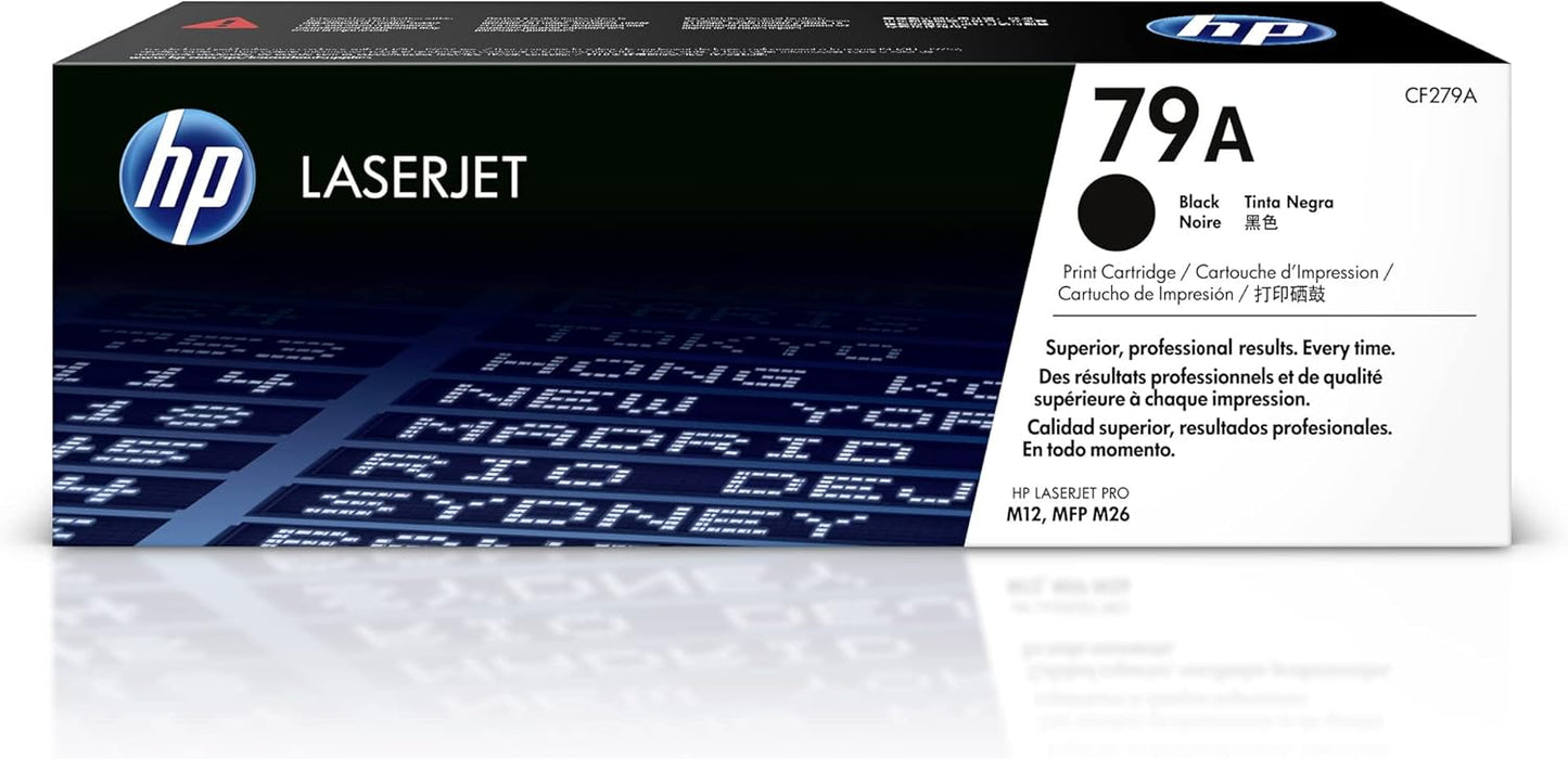HP 79A Hewlett Packard Original LaserJet Colour Sphere Toner Cartridge, Black - CF279A