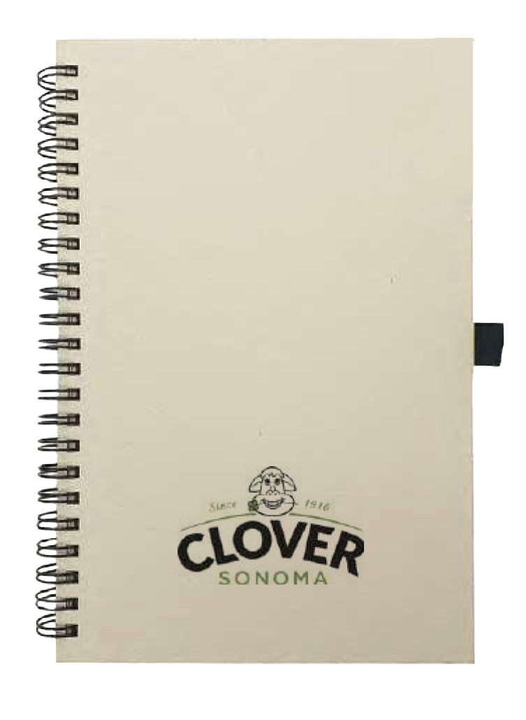 A5 SIZE MILK PAPER SPIRAL NOTEBOOK