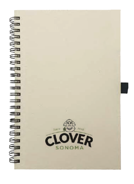 A5 SIZE MILK PAPER SPIRAL NOTEBOOK