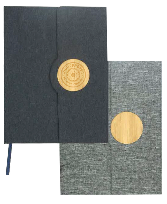 A5 SIZE RPET FABRIC HARD COVER NOTEBOOK