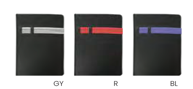 A5 SIZE PU LEATHER NOTEBOOK WITH ELASTIC BAND