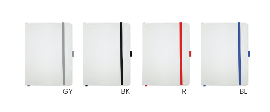 A5 SIZE PU LEATHER NOTEBOOK WITH ELASTIC BAND