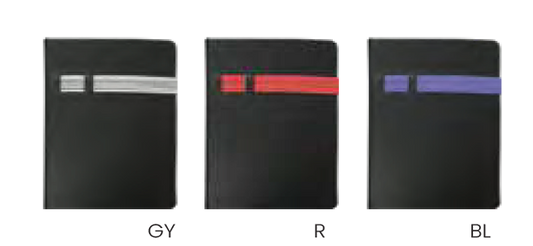 A5 SIZE PU LEATHER NOTEBOOK WITH ELASTIC BAND