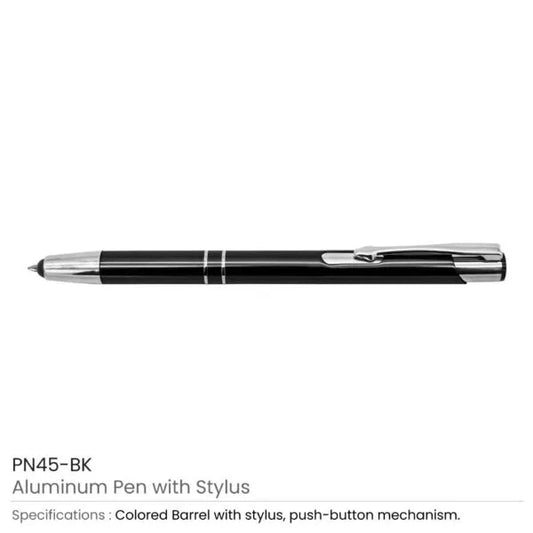 Aluminum Pens with Stylus ( “Your Brand • Your Print • Your Style.” ) All printing available
