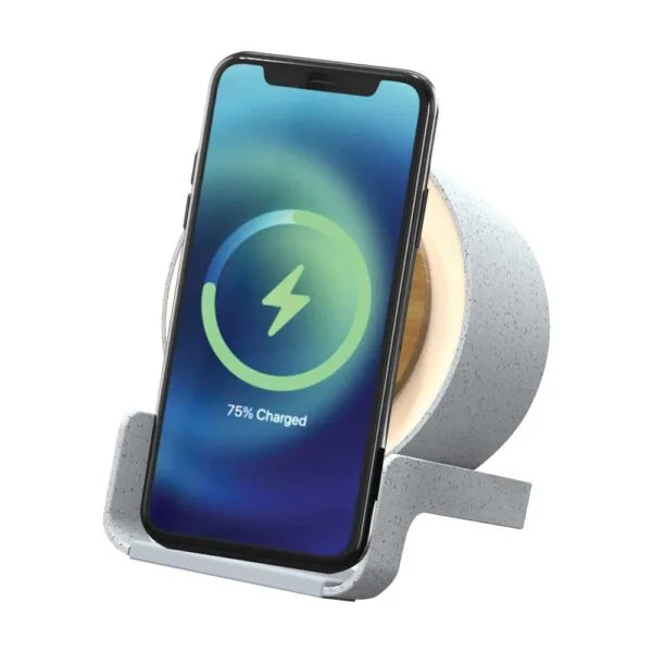 BT Speakers with 10W Wireless Charging & Night Lamp