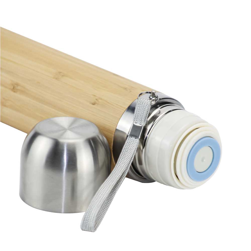 Promotional Bamboo Flask ( “Your Brand • Your Print • Your Style.” ) All printing available