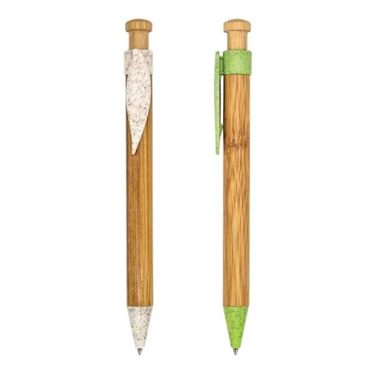 Bamboo with Wheat Straw Pens ( “Your Brand • Your Print • Your Style.” ) All printing available