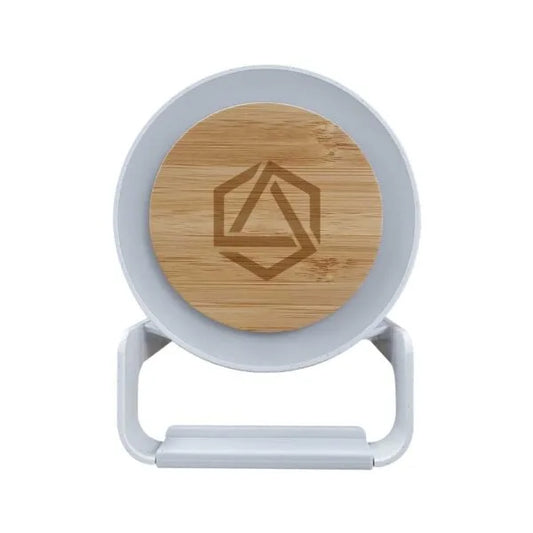 BT Speakers with 10W Wireless Charging & Night Lamp ( “Your Brand • Your Print • Your Style.” ) All printing available