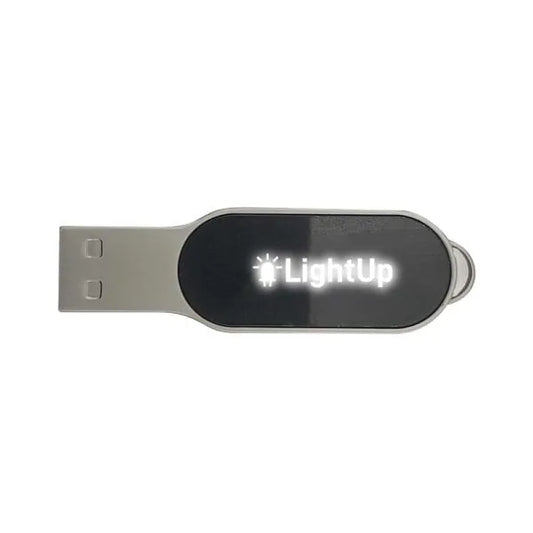 Oval Shaped Light-Up Logo USB 16GB ( “Your Brand • Your Print • Your Style.” ) All printing available