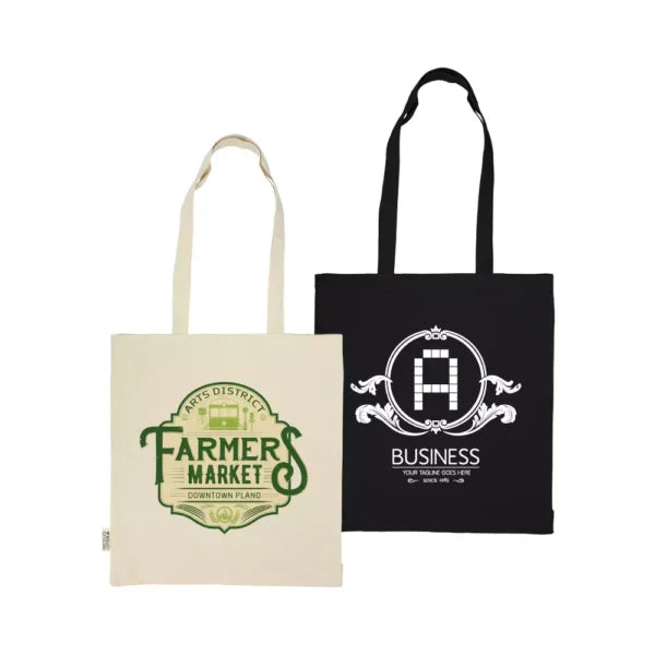 Recycled Cotton Tote Bags with Gusset 8 Oz ( “Your Brand • Your Print • Your Style.” ) All printing available