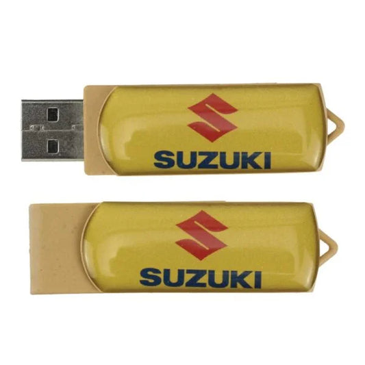 Wheat Straw Swivel USB Flash Drives, 4GB to 32GB ( “Your Brand • Your Print • Your Style.” ) All printing available