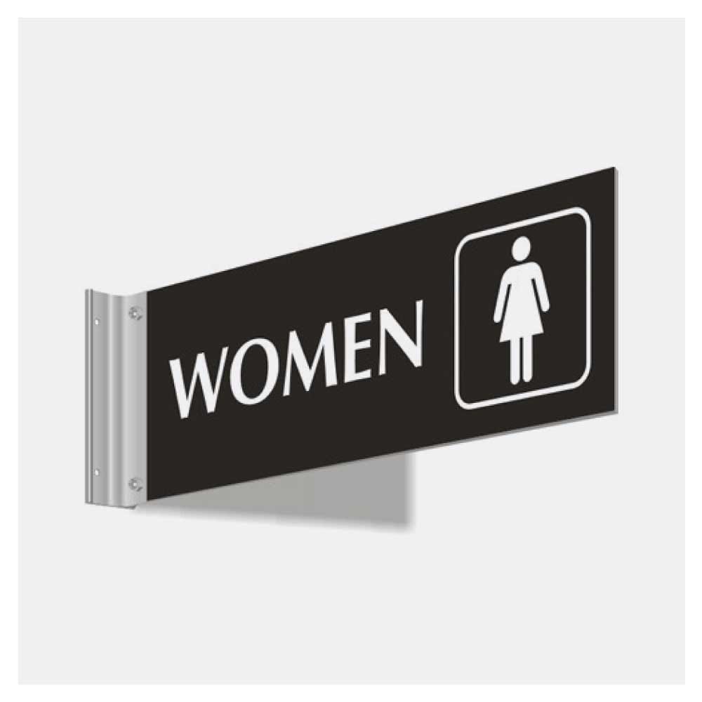 Aluminum Corridor Signage Holders in Silver ( “Your Brand • Your Print • Your Style.” ) All printing available