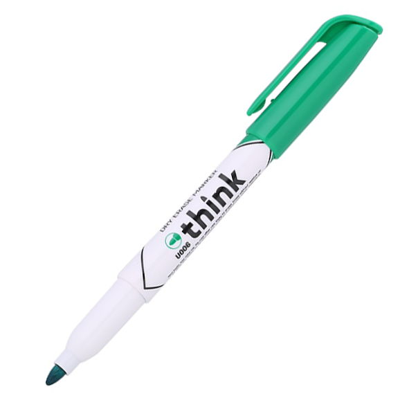 DELI THINK WHITE BOARD MARKER U006 GREEN