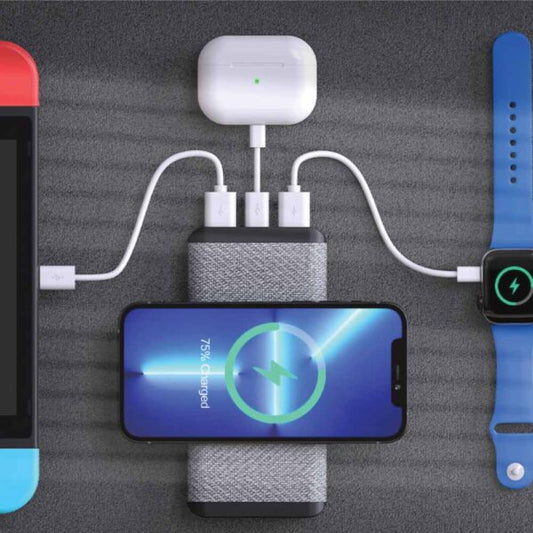 Dorniel Fast Wireless Powerbank 15W 10K mAh & Light-up Logo ( “Corporate Branding Starts with Printing.” )