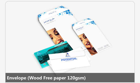Envelope (Wood Free paper 120gsm)Size-A5,1000pcs With Free Design