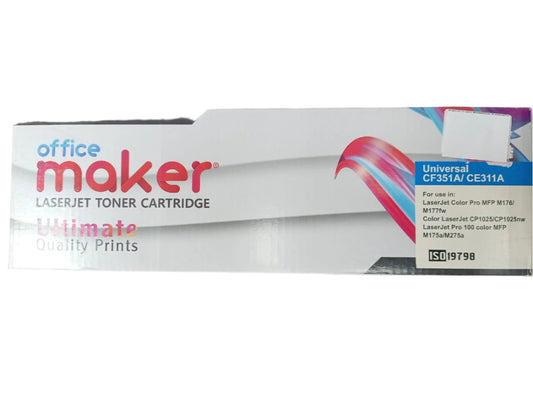 OFFICE MAKER LASERJET TONER CATRIDGE UNIVERSAL CF351A/CE311A CYAN