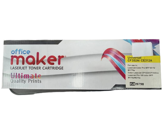 OFFICE MAKEWR TONER CATRIDGE UNIVERSALCF352A/CE312A YELLOW