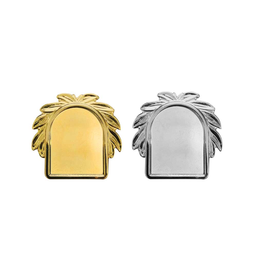 Metal Logo Badges ( “Your Brand • Your Print • Your Style.” ) All printing available