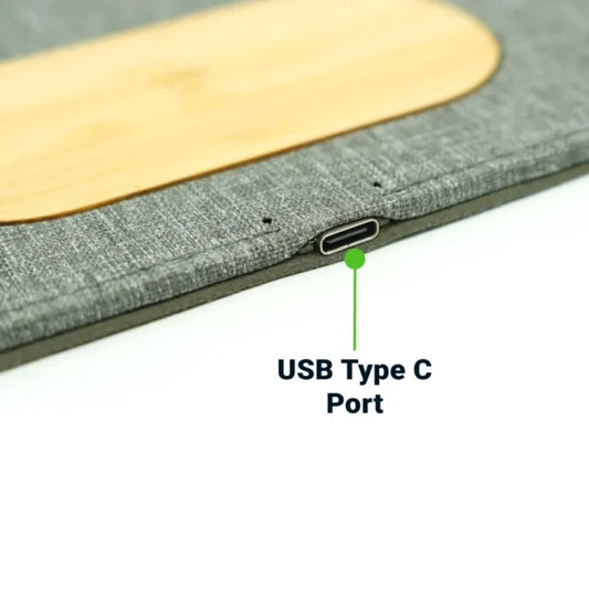Multi-Function Mousepad, 15W Fast Wireless Charger & LED Logo ( “Custom Prints That Travel with You.” )