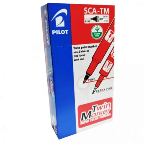 Pilot SCA-TM Twin Marker – Pack of 12 RED
