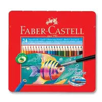 FABER CASTELL 24 COLOR AQUARELL IN METEL TIN