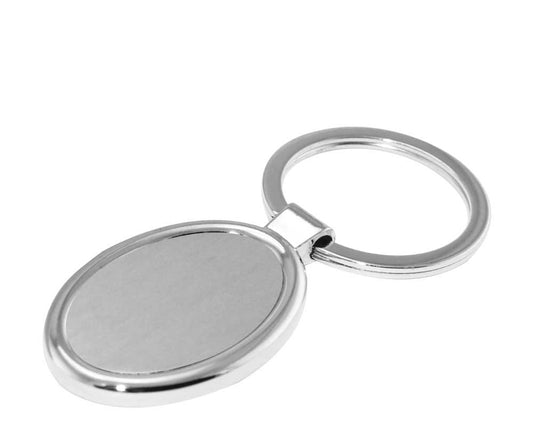 Promotional Oval Metal Keychains ( “Your Brand • Your Print • Your Style.” ) All printing available