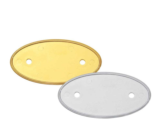 PVC Injected Oval Name Badges ( “Your Brand • Your Print • Your Style.” ) All printing available