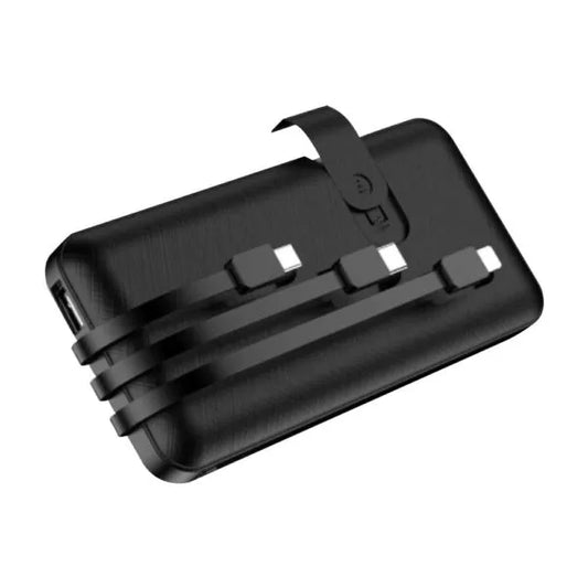 Powerbank with Inbuilt Cables in 8000 mAh ( “Your Brand • Your Print • Your Style.” ) All printing available