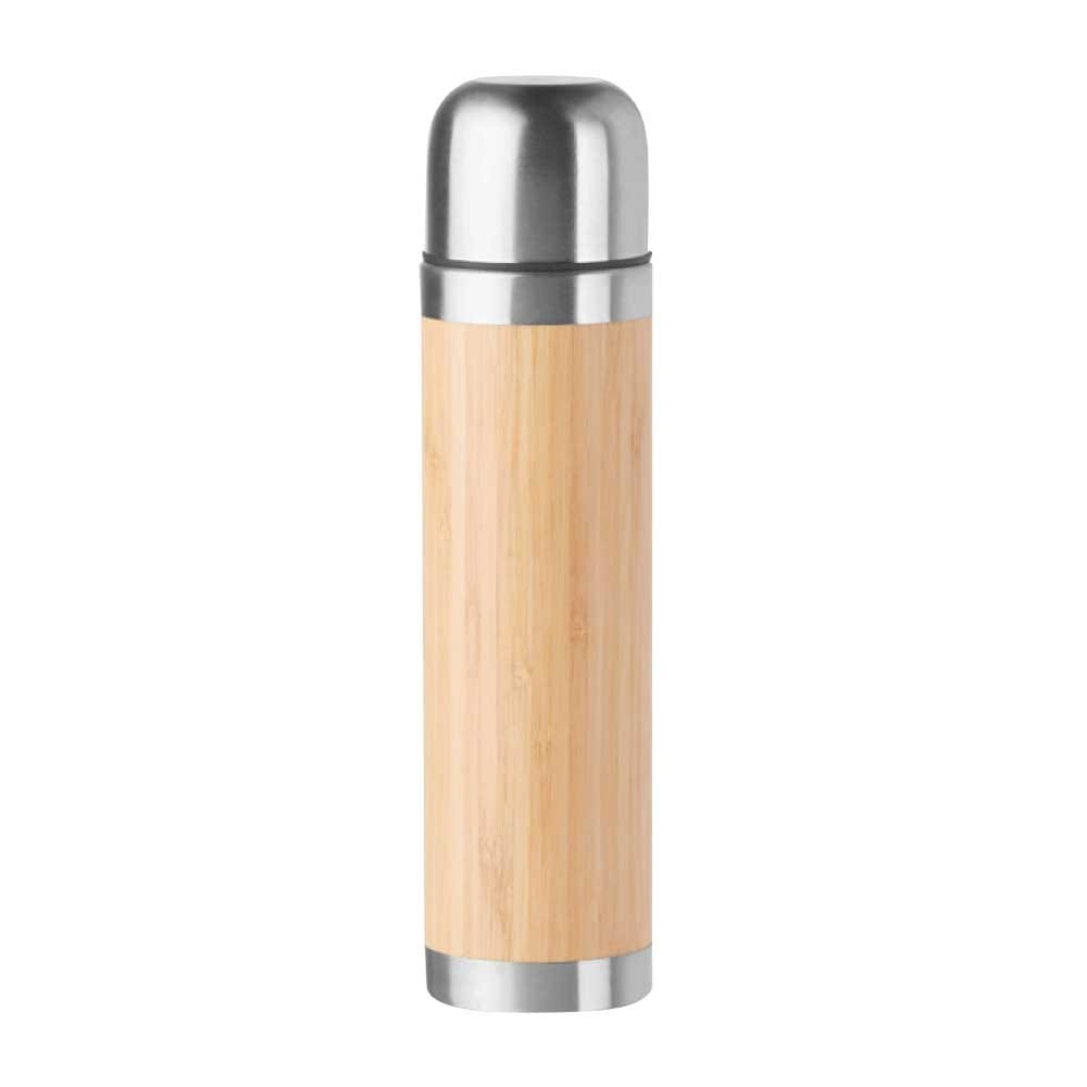 Promotional Bamboo Flask ( “Your Brand • Your Print • Your Style.” ) All printing available