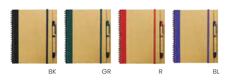 RECYCLED NOTEBOOK WITH STYLUS PEN