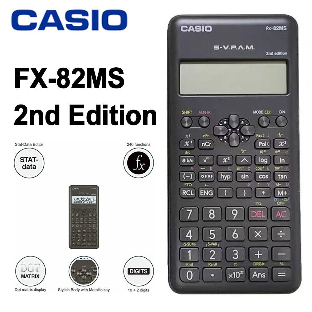 CASIO FX 82MS SCIENTIFIC CALCULATOR