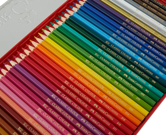FABER CASTELL 36 COLOUR PENCIL COLOURS OF BREAK RESISTANT INTENSE COLOURS