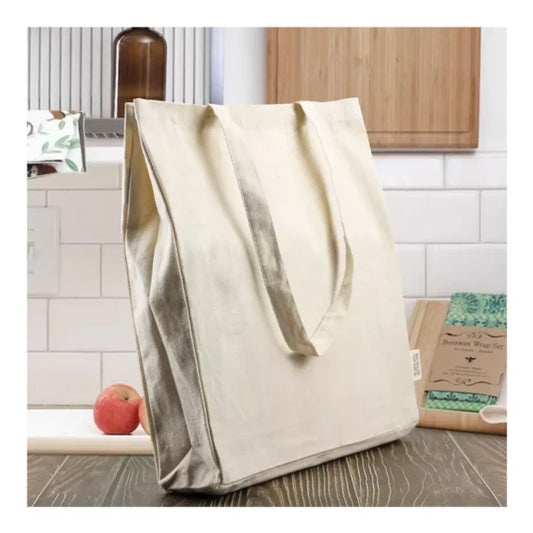 Recycled Cotton Tote Bags with Gusset 8 Oz ( “Your Brand • Your Print • Your Style.” ) All printing available