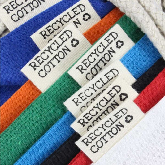 Recycled Cotton Drawstring Bags, 145gsm ( “Your Brand • Your Print • Your Style.” ) All printing available