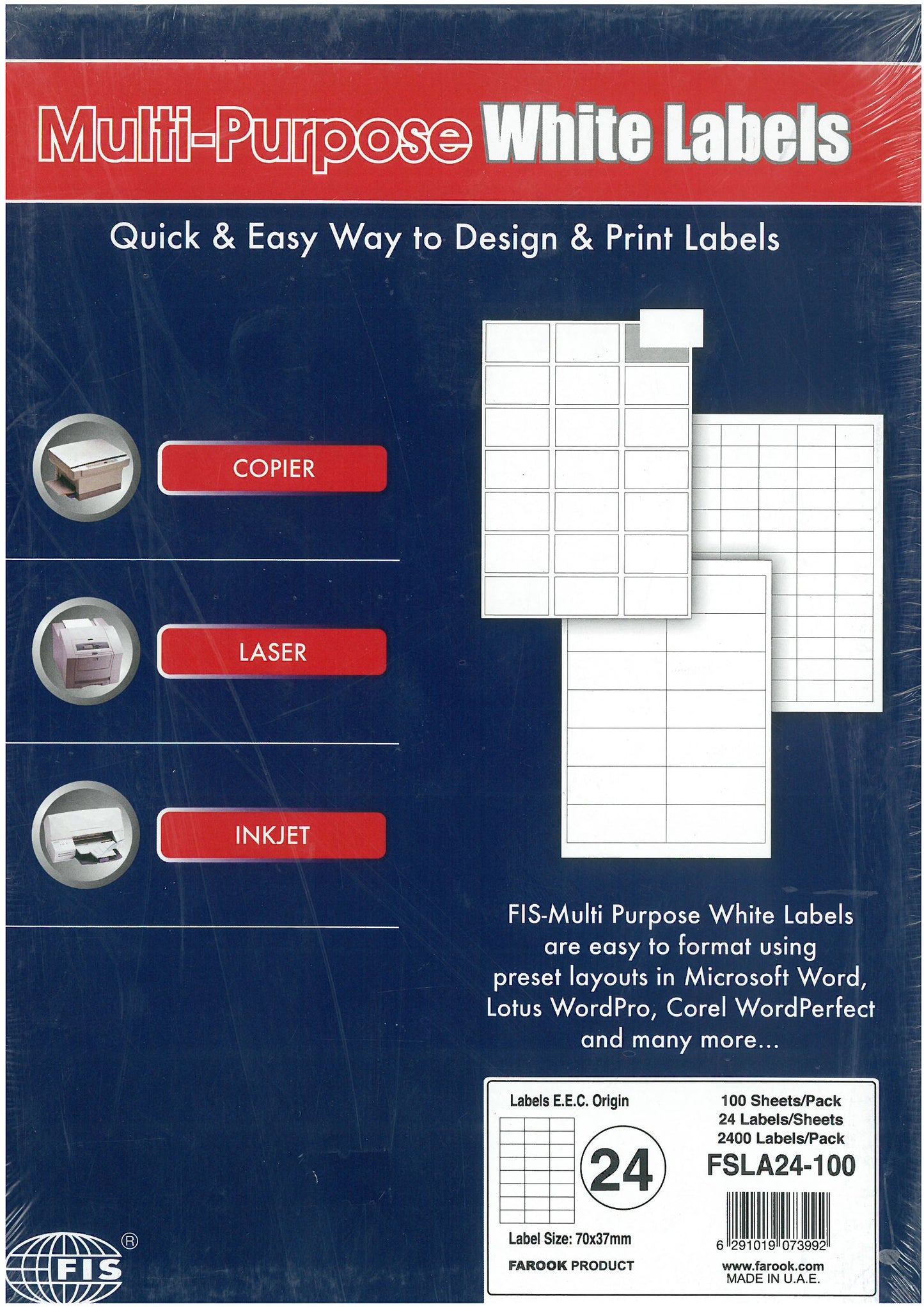 FIS MULTIPURPOSE WHITE LABEL