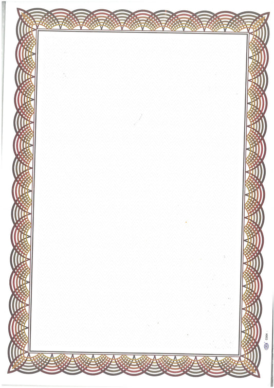 FIS CERTIFICATE PAPER 10 PCS IN PACKET