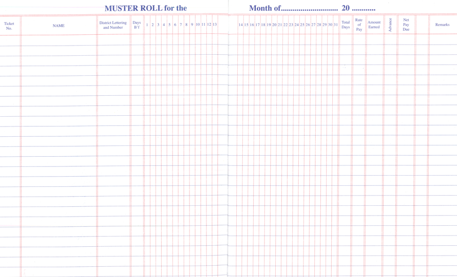 PSI MUSTER ROLL
