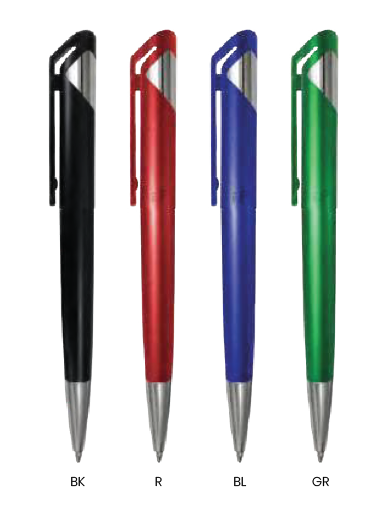 Promotional Plastic Pen. Pen Type : Roller Pen, Ink Color : Blue ( “Your Brand • Your Print • Your Style.” ) All printing available