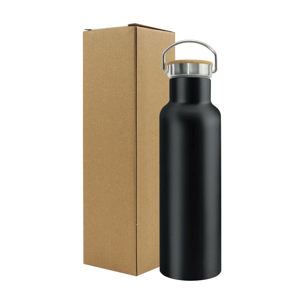 Stainless Steel Bamboo Flask ( “Your Brand • Your Print • Your Style.” ) All printing available