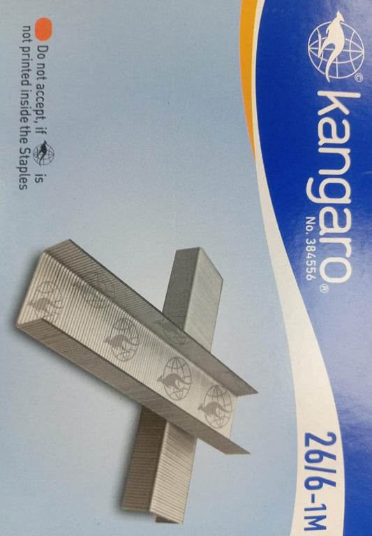Kangaro 26/6‑1M Staples (Pack of 1,000) 20 BOXES