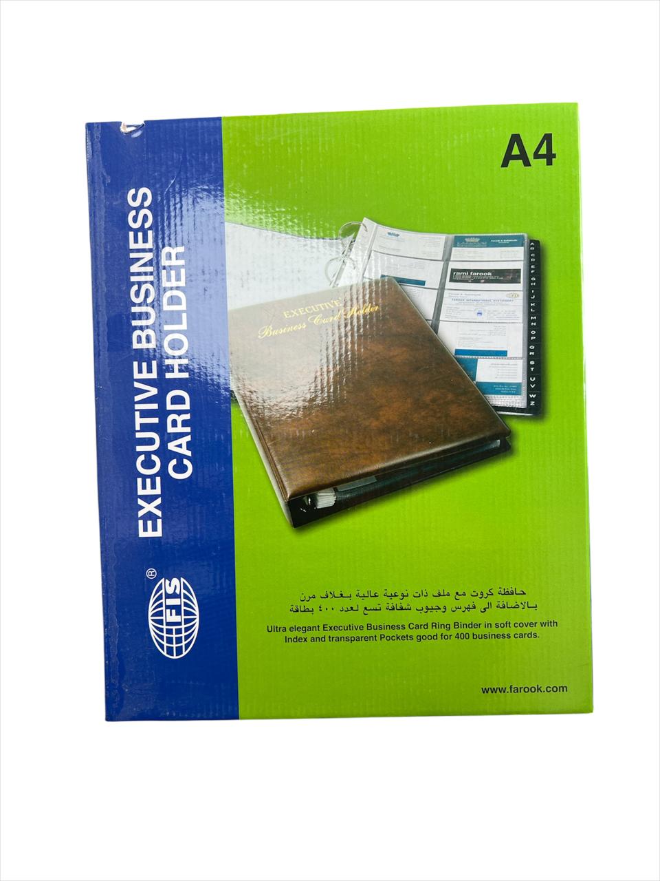 FIS EXECUTIVE BUSINESS CARD HOLDER A4