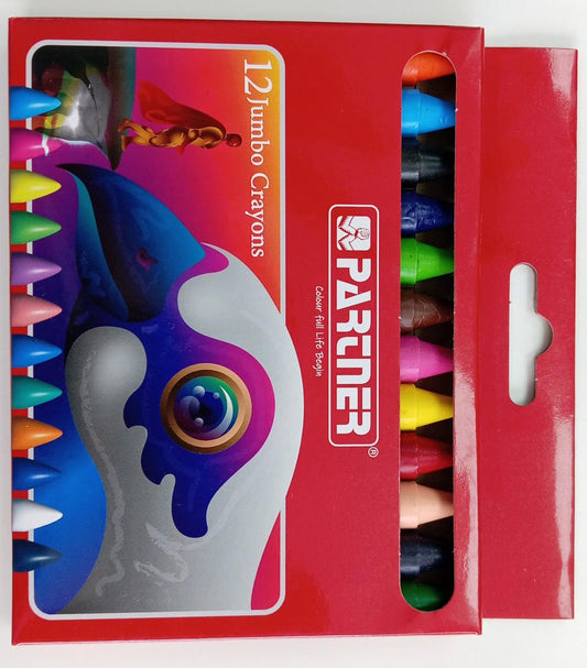 PARTNER 12 JUMBO CRAYONS D4236