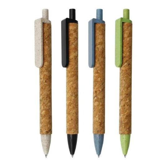 Wheat Straw and Cork Pens ( “Your Brand • Your Print • Your Style.” ) All printing available