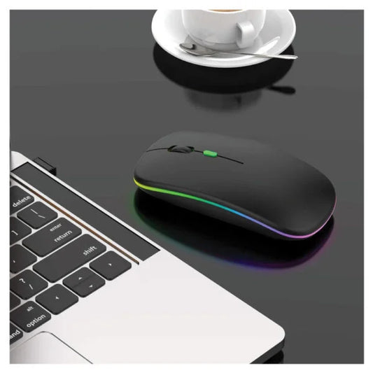 Wireless Slim LED Mouse, Rechargeable & Silent ( “Small Products, Big Branding.” )