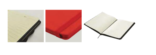 A5 SIZE LEATHER NOTEBOOK WITH ELASTIC BAND & PEN HOLDER