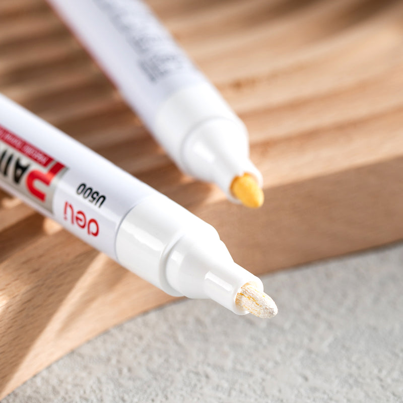 Deli Paint Marker U‑500 WH (White): 12 PCS BOX
